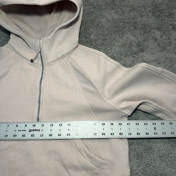 Lululemon Scuba Oversized Half Zip Hoodie Light Pink Women's XS/S Workout - Picture 10 of 14